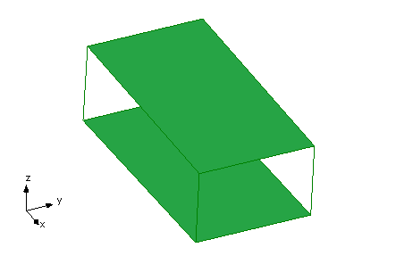 Отображение формы колебания здания для моды с вычисленными периодом и декрементом затухания